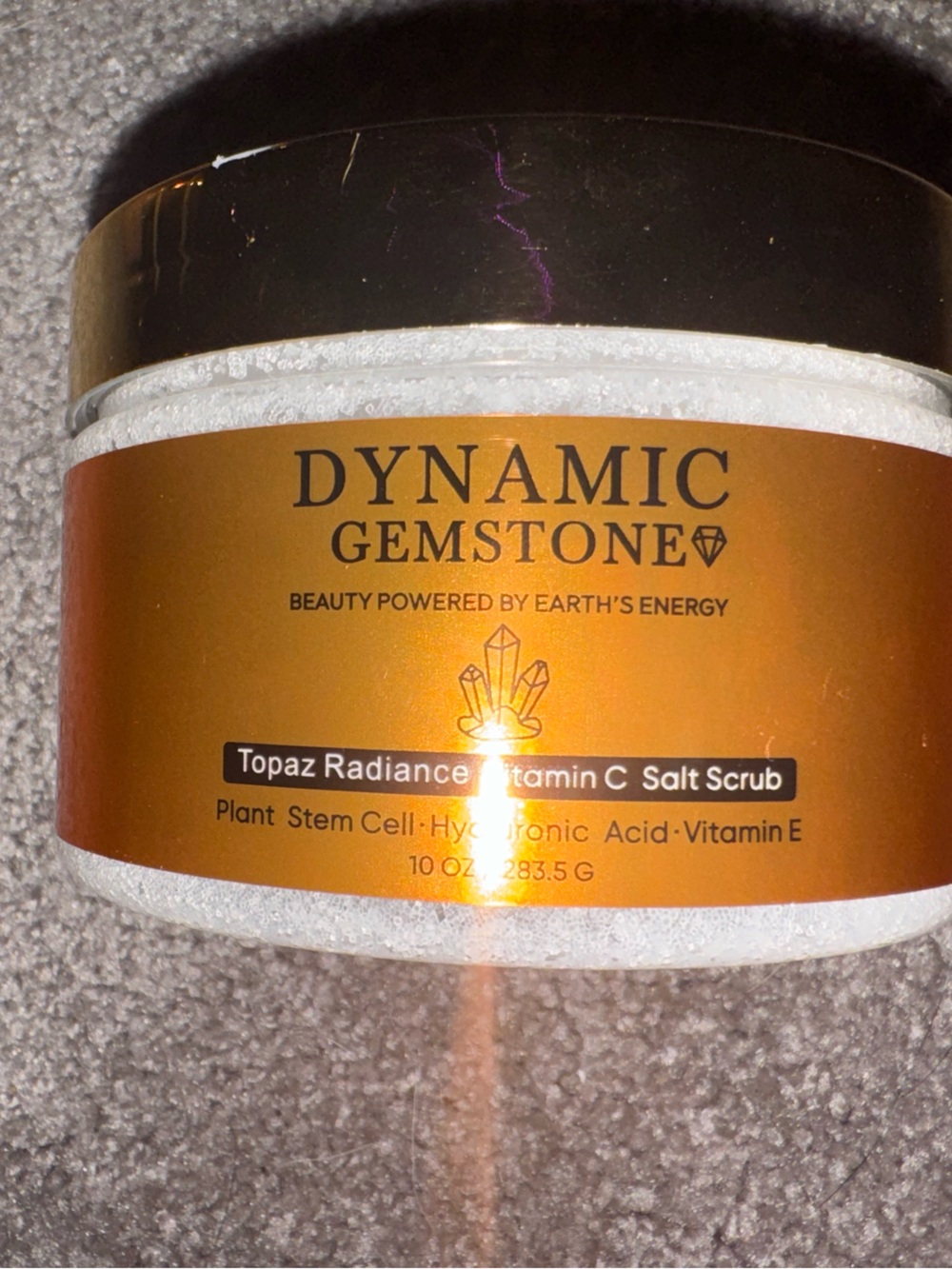 Dynamic Gemstone Topaz Radiance Vitamin C Salt Scrub -$99MSRP!